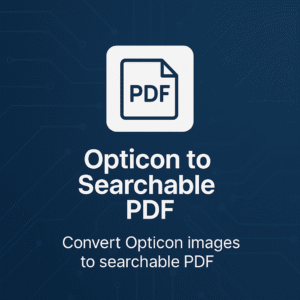 opticon to searchable pdf