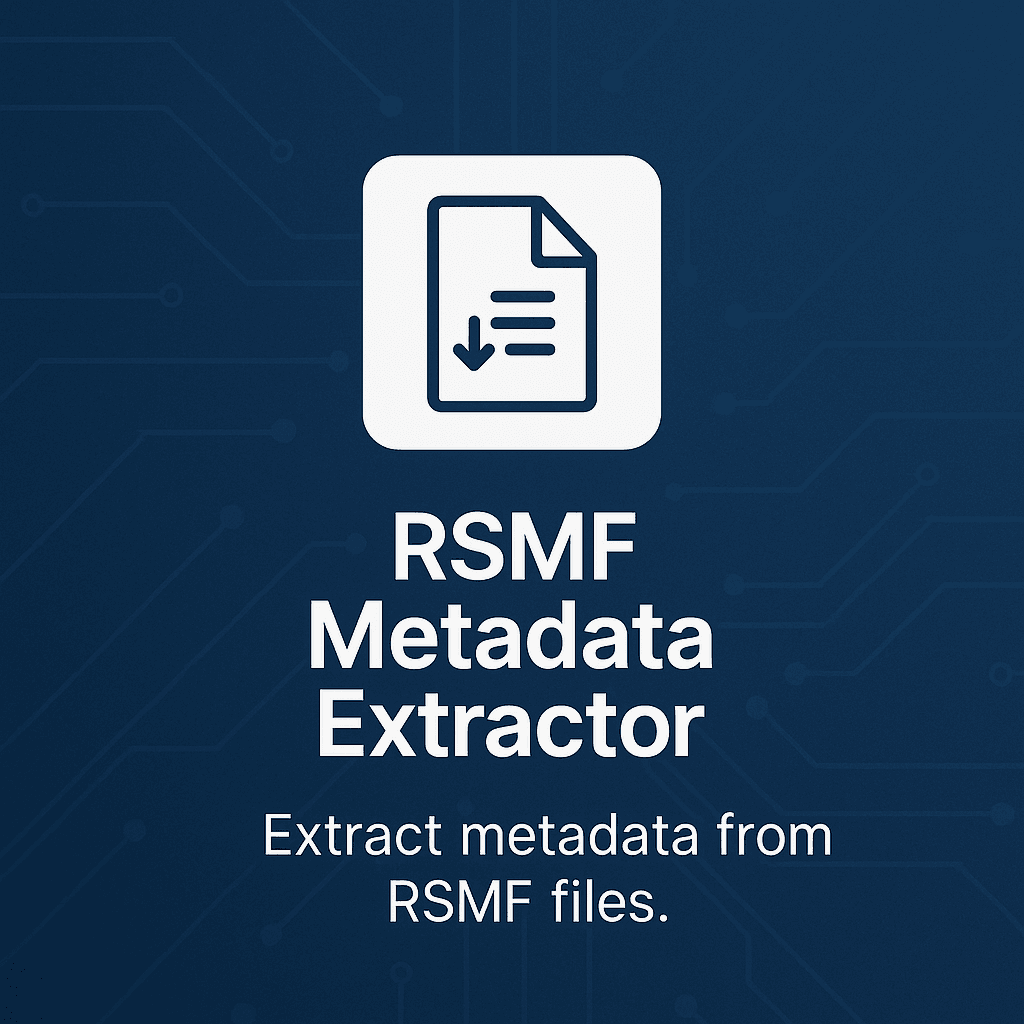 rsmf metadata extractor