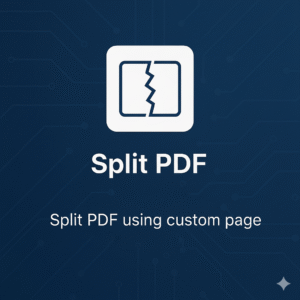 PDF Splitter- Split PDF using Custom Page